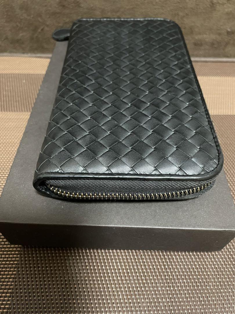 極美品⭐︎正規品⭐︎BOTTEGA VENETA ラウンドファスナー　長財布　黒