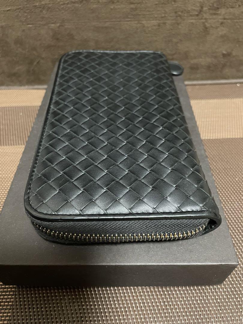 極美品⭐︎正規品⭐︎BOTTEGA VENETA ラウンドファスナー　長財布　黒