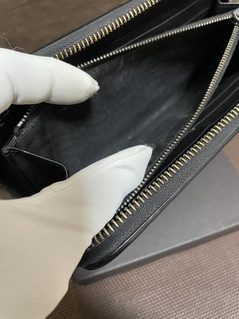 極美品⭐︎正規品⭐︎BOTTEGA VENETA ラウンドファスナー　長財布　黒