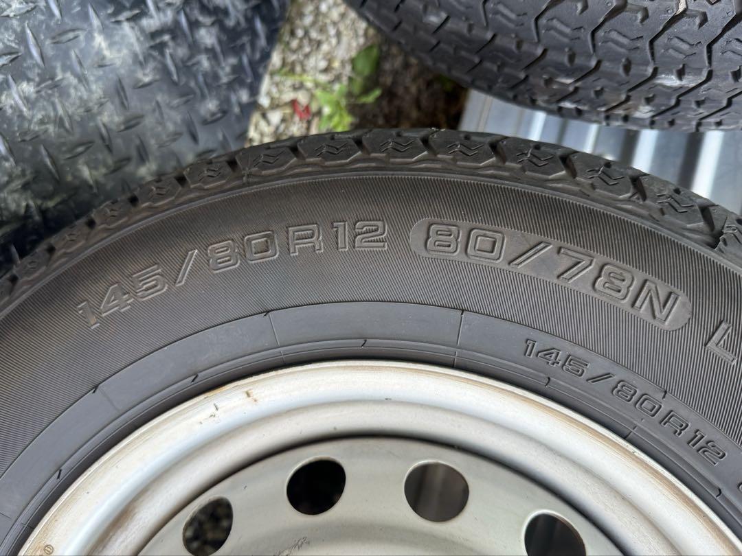 【24年製　バリ山】145/80R12 貨物用タイヤ　４本セット