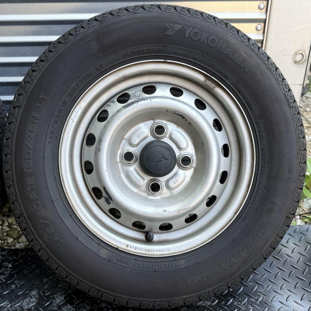【24年製　バリ山】145/80R12 貨物用タイヤ　４本セット