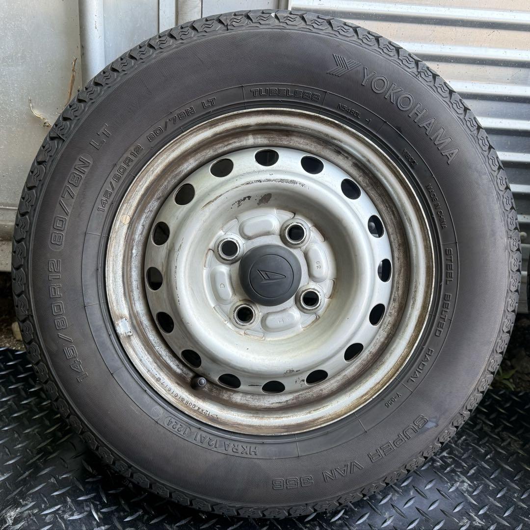 【24年製　バリ山】145/80R12 貨物用タイヤ　４本セット