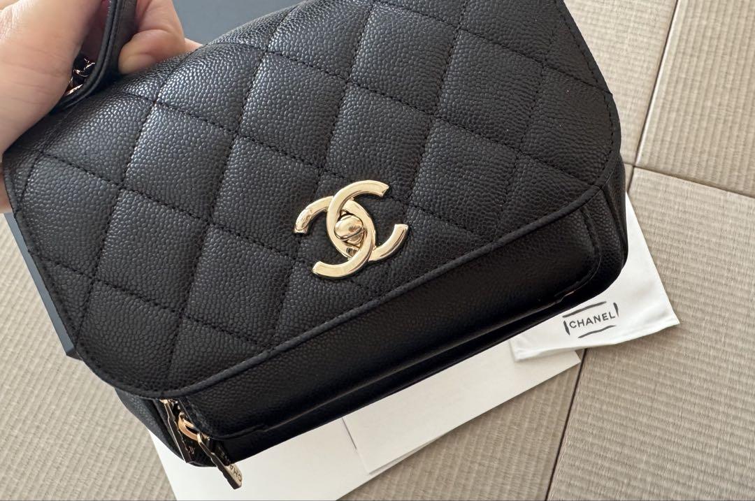 CHANEL バッグ ビジネスアフィニティ ハンドル チェーン ショルダーバッグ