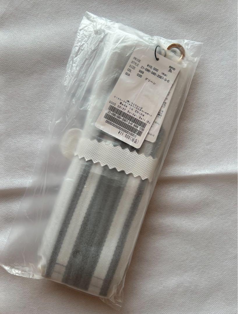 新品GOOD GRIEF!/グッドグリーフ Border Belt(6cm)
