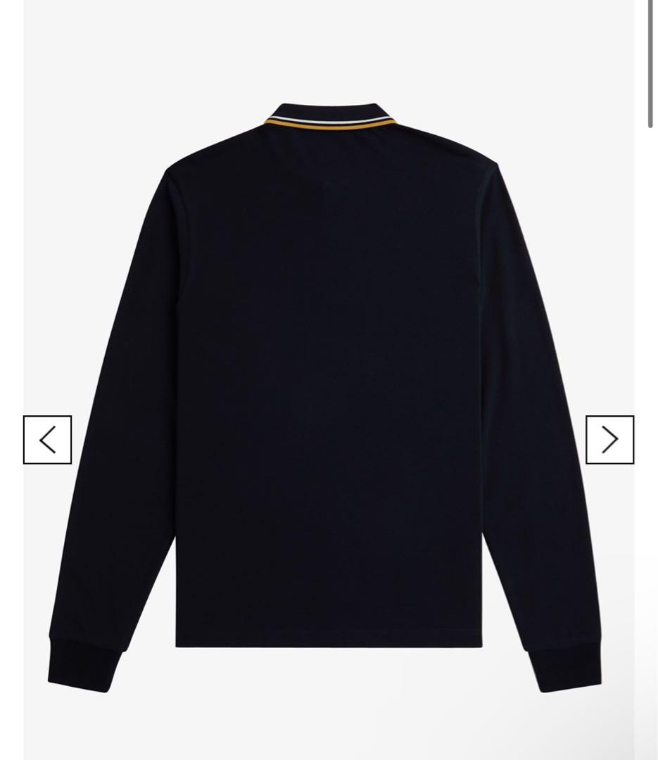 【新品タグ付き】Fred Perry 長袖ポロシャツ 黒 L