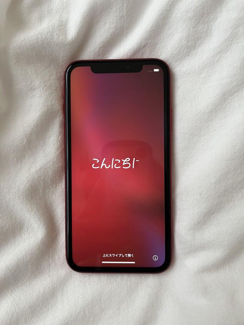 iPhone XR レッド 128 GB au ジャンク品スマートフォン本体