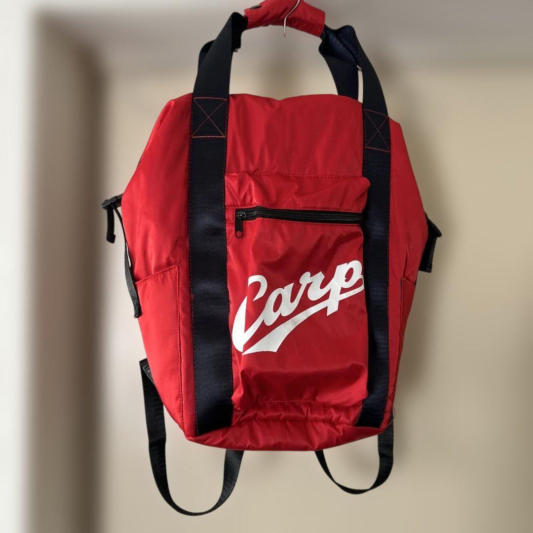 広島東洋カープCARPロゴリュックサックバックパックレッド