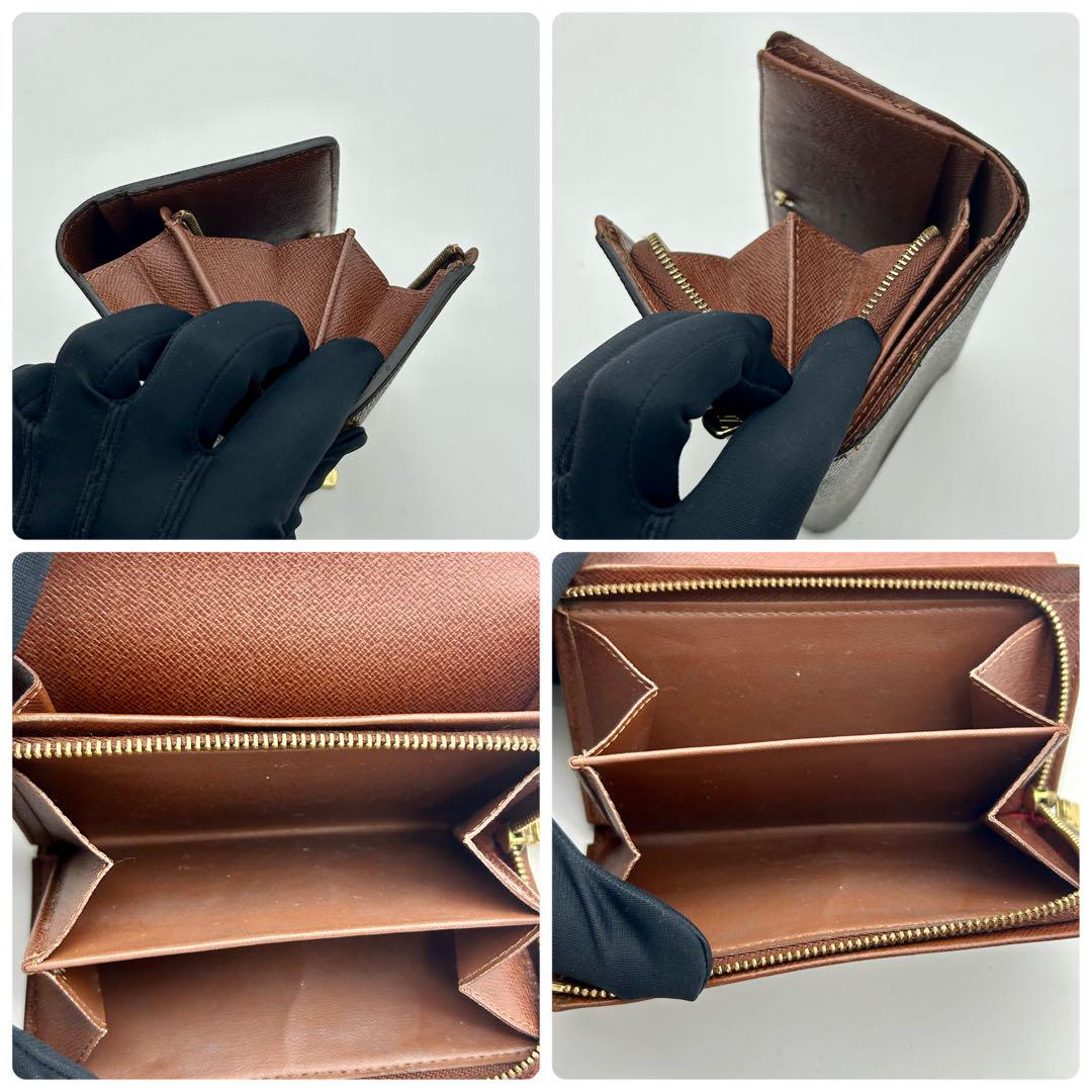 美品　ルイヴィトン　トレゾール　モノグラム　二つ折り財布
