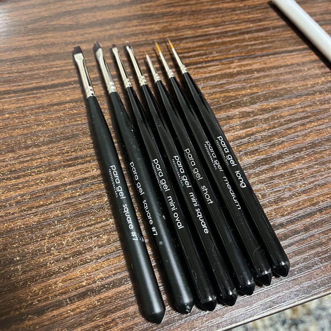 パラジェル筆　7本セット パラジェル筆7本セット