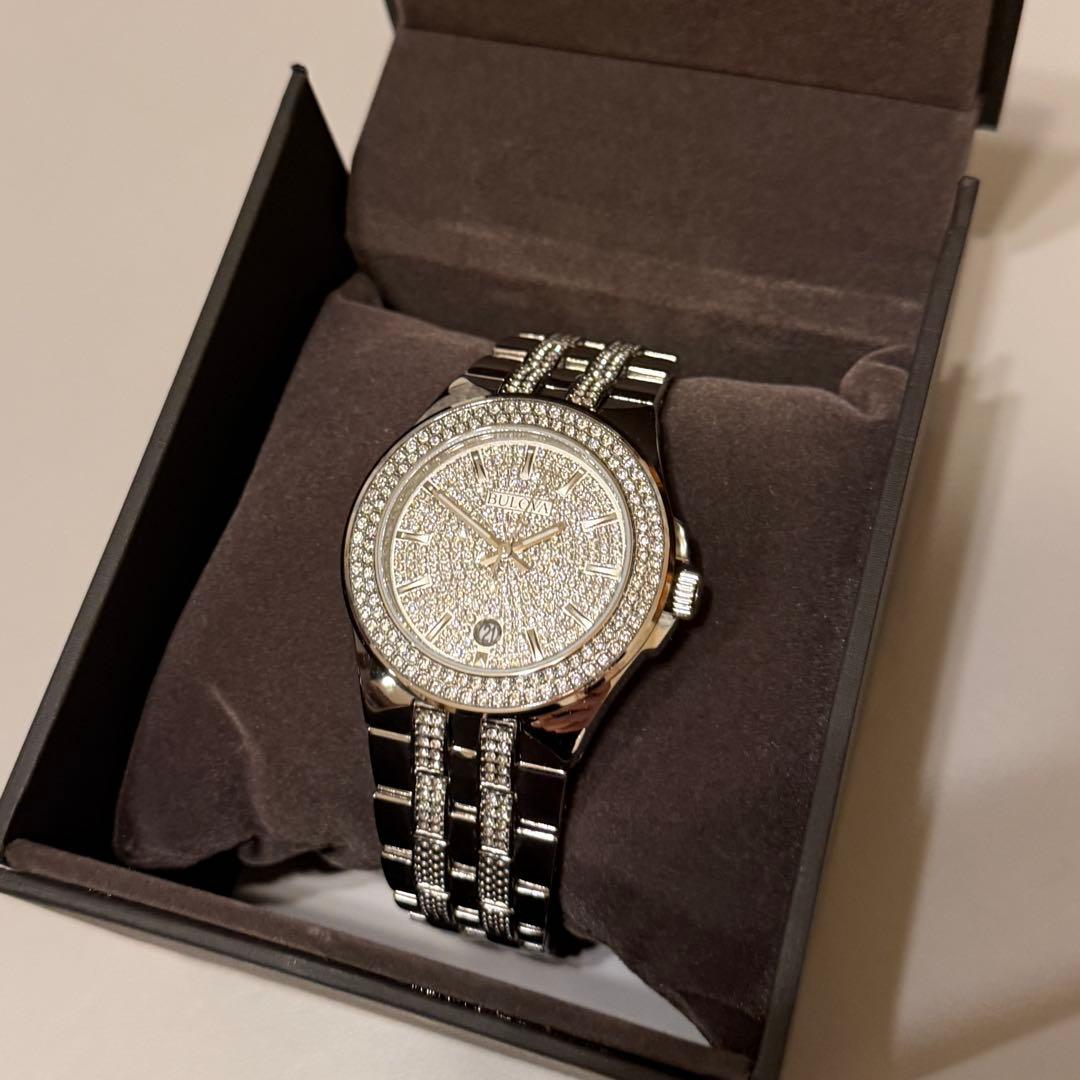 BULOVA ブローバ 96B235 シルバー スワロフスキークリスタル 腕時計 BULOVA ブローバ 96B235 シルバー スワロフスキークリスタル 腕時計
