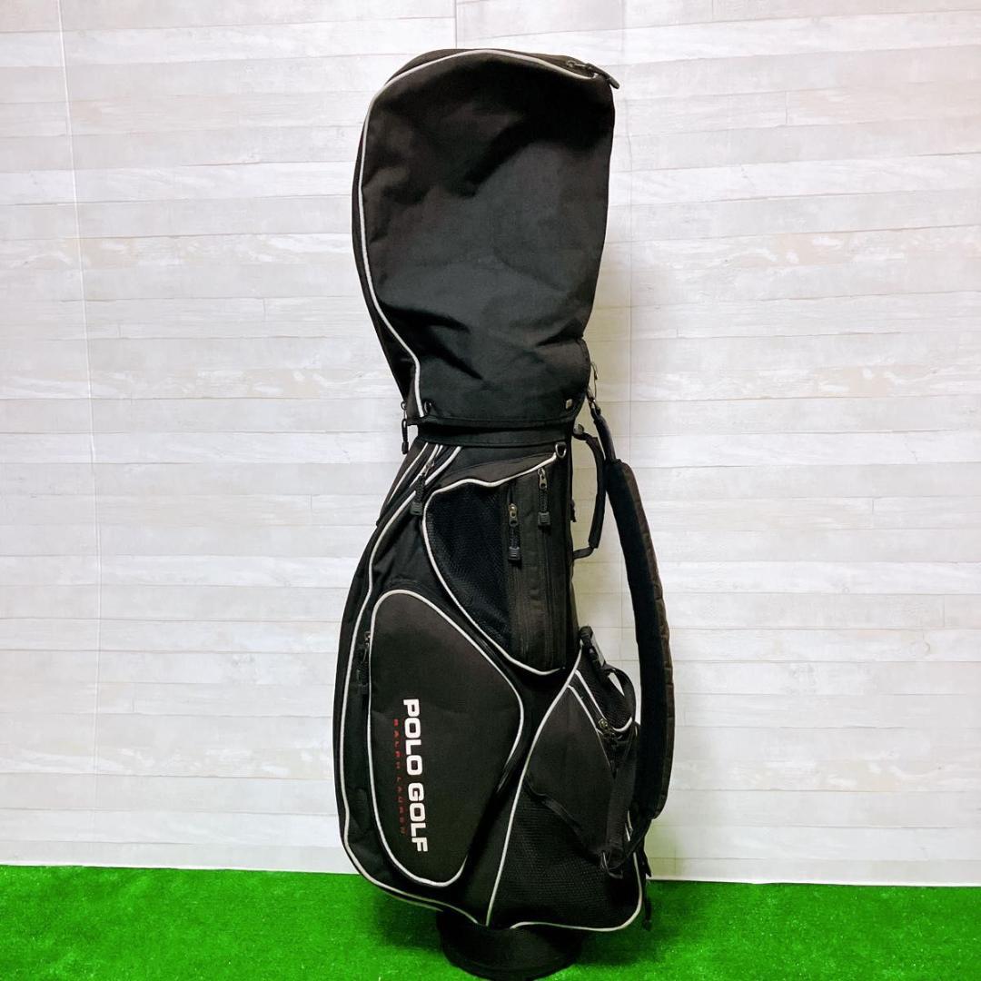 POLO GOLF ラルフローレン キャディバッグ ゴルフ ブラック 9型 希少