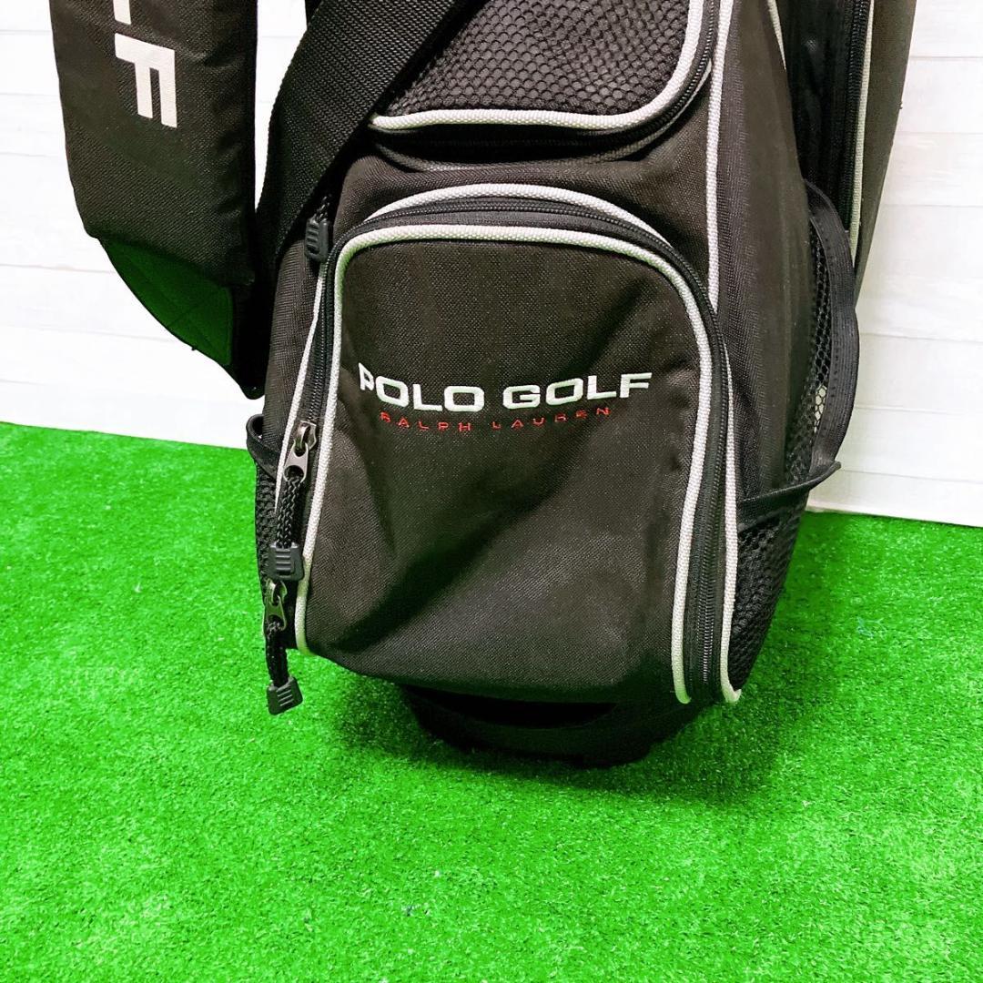 POLO GOLF ラルフローレン キャディバッグ ゴルフ ブラック 9型 希少