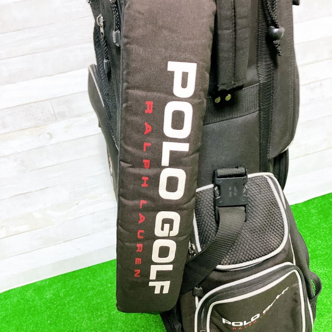 POLO GOLF ラルフローレン キャディバッグ ゴルフ ブラック 9型 希少