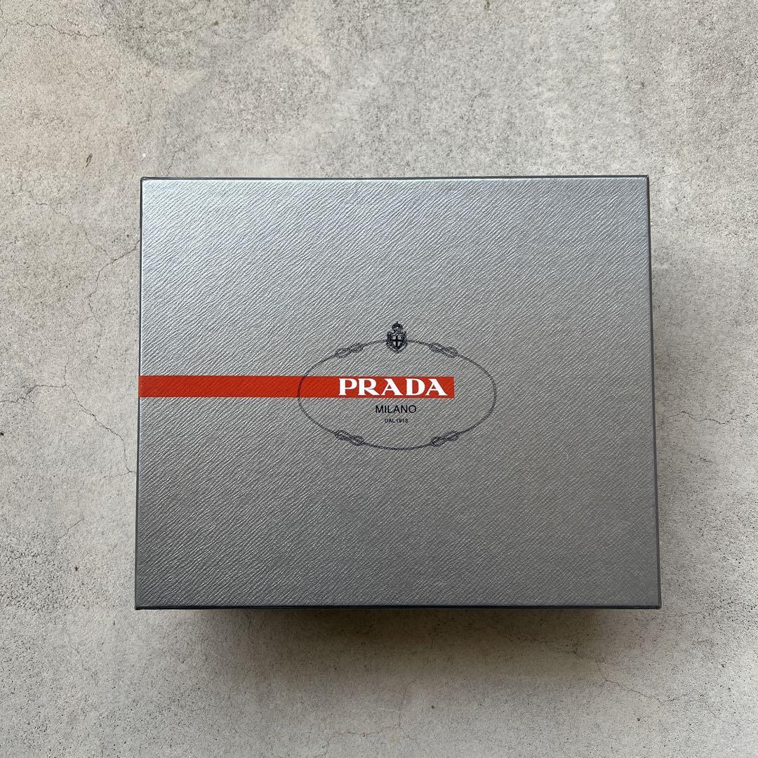 靴 PRADA SPORT Emblem Leather Shoes Black