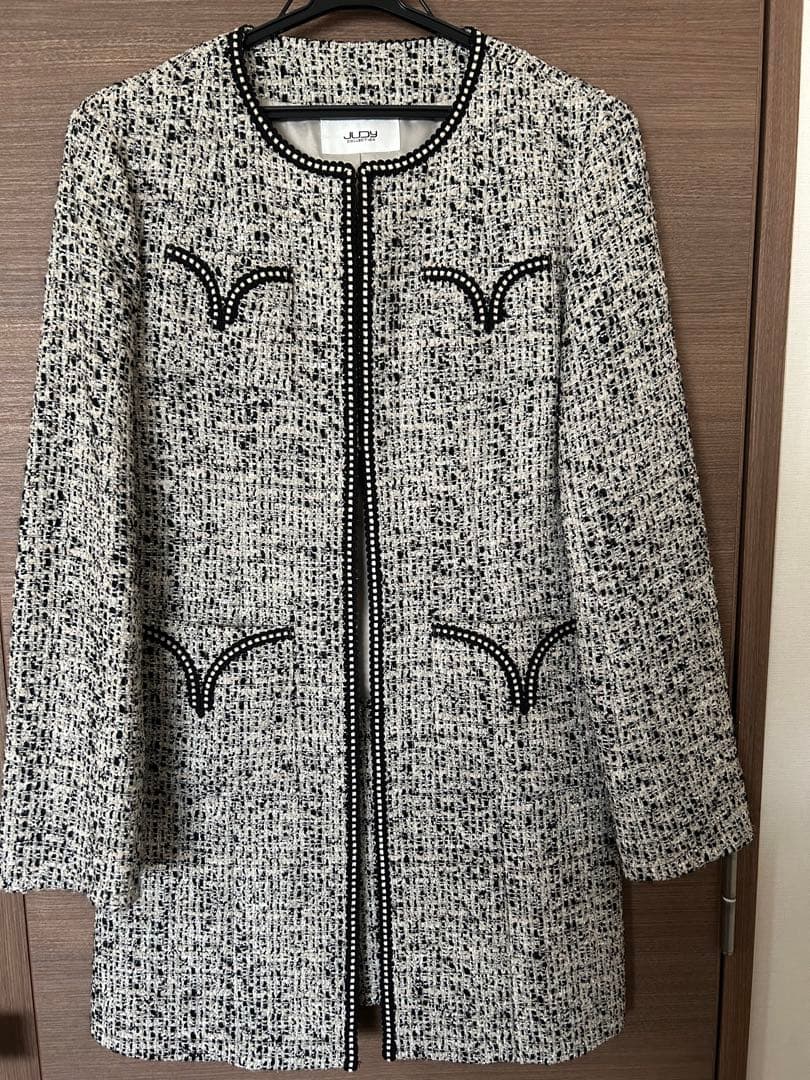 JUDY ジュディコレクション ツイードノーカラージャケット by メルカリ