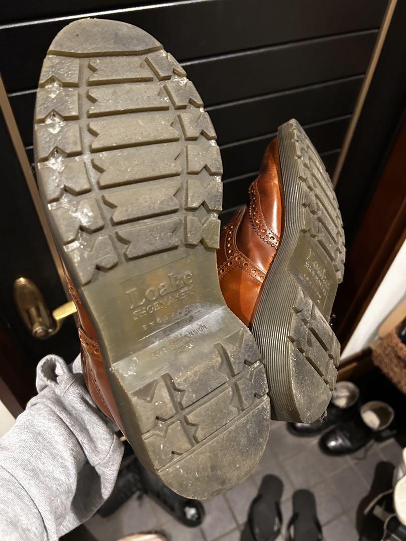 英国製 LOAKE ローク ウイングチップブーツ