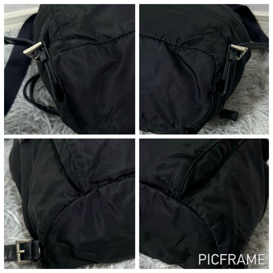 MAX80%OFF／セール開催中 三角ロゴ 白タグ鑑定済み PRADA バックパック ブラック ナイロン バッグ