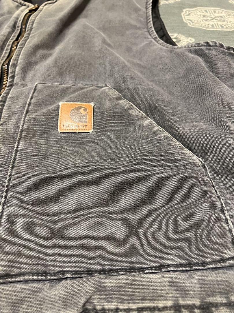 [雰囲気◎]USA製Carhartt ダックベスト　PTL 希少色