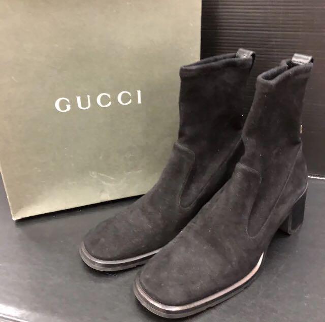 9240円 贈与 GUCCI ストレッチ スエードブーツ S84-NM-493S