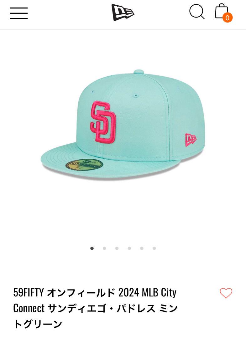 人気アイテムランキング(新品)  59FIFTY ミントグリーン✖️1 サンディエゴ・パドレス 帽子