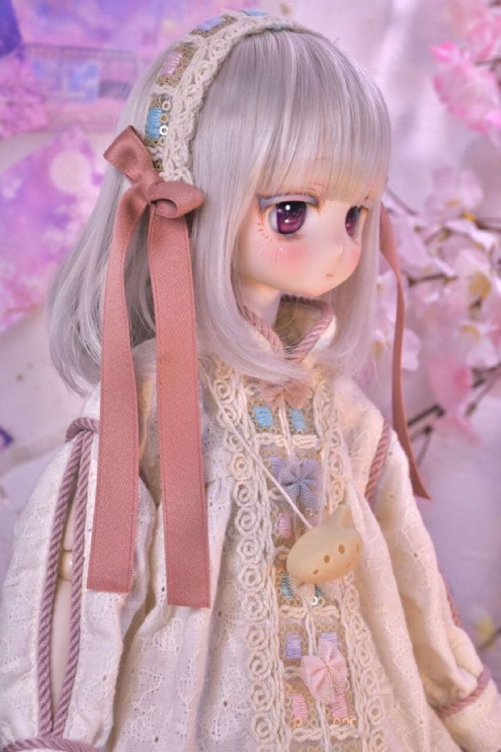 ディーラー製　リボンの民族 風　ドール服　ミニ　ワンピース