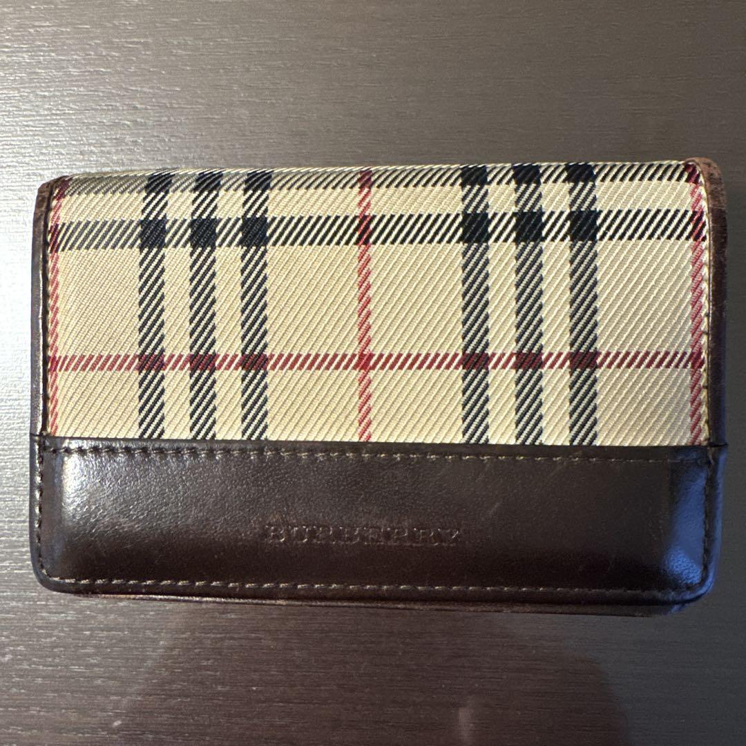 BURBERRY チェック柄 名刺入れ BURBERRY チェック柄 名刺入れ - メルカリ