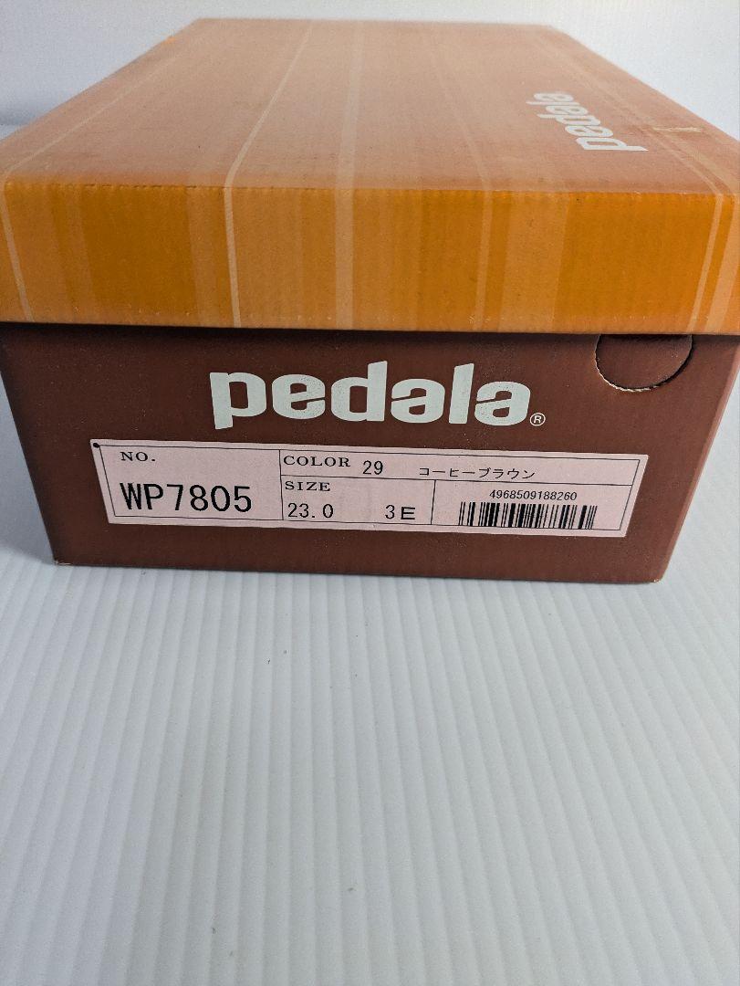 新品 ASICS pedala ダークブラウンウォーキングシューズ タグ付き