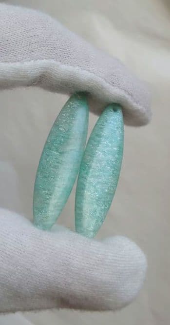 New❗️⑭ ロング アマゾナイト ピアス.イヤリング用 ペア