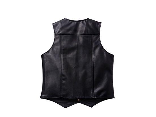 新作安い 希少 XL supreme schott vest leather black bn1AF-m51902979885 品質保証HOT
