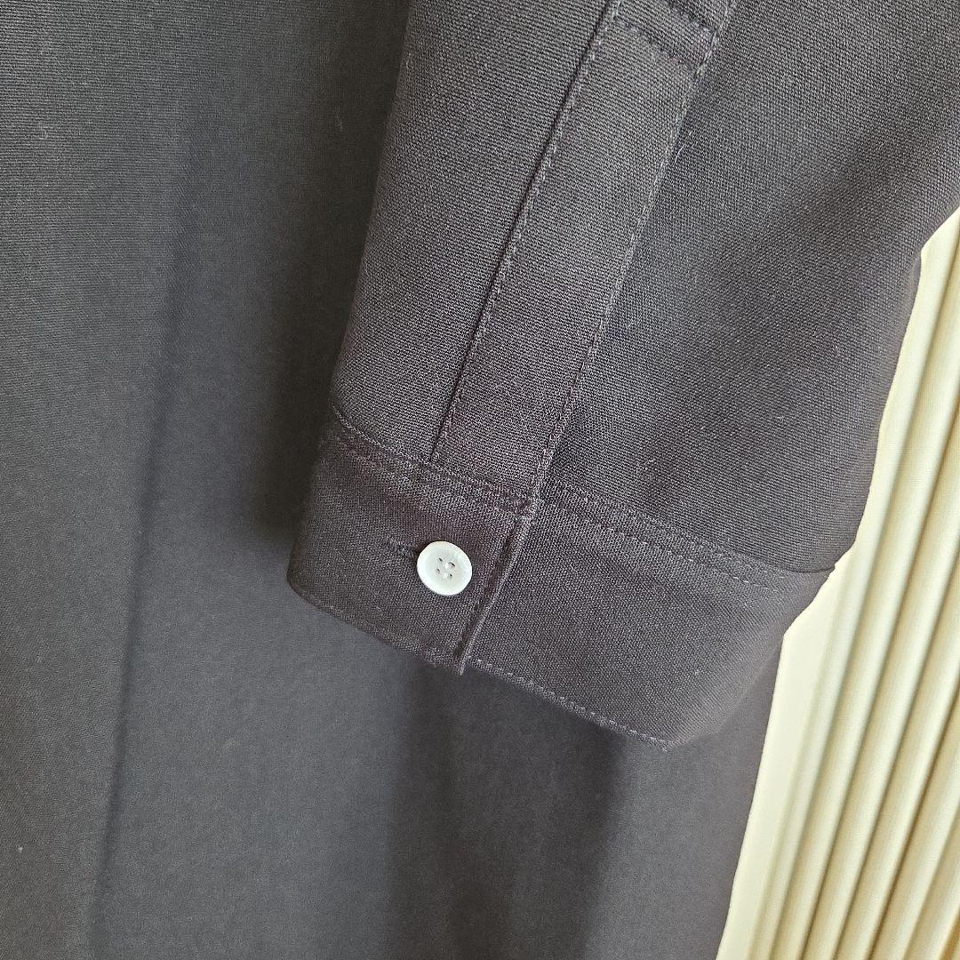 お薦めです ロング長袖シャツワンピース