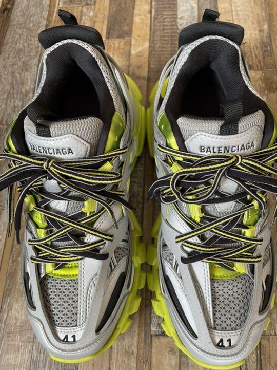 「BALENCIAGA」TRACK Grey✖Rime Yellow IT 41