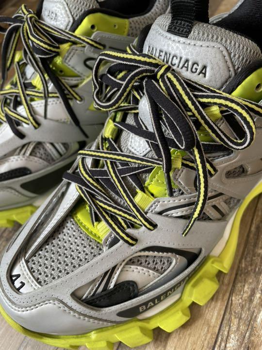 「BALENCIAGA」TRACK Grey✖Rime Yellow IT 41