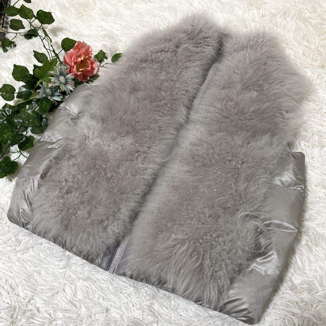 美品】ダーマコレクション カシミヤダウンファーベスト 2サイズ