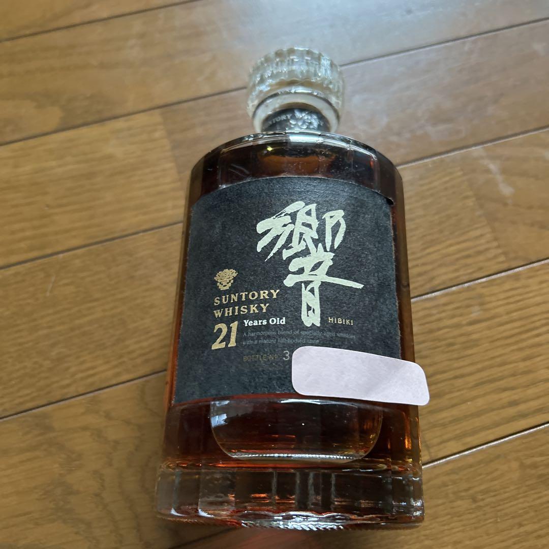 響 SUNTORY 21 Years Old ウイスキー ボトルナンバー有 箱無