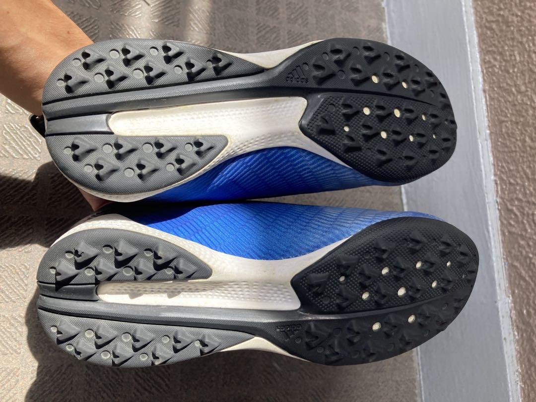 adidas サッカーシューズ 青/黒　24.5センチ