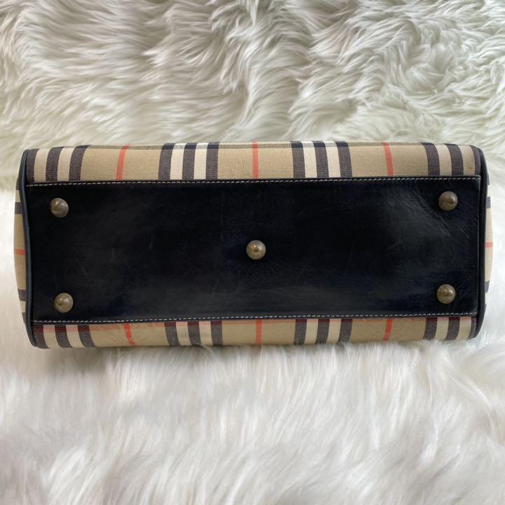 激レア・美品 バーバリー ハンドバッグ シェルター ノバチェック シャドーホース