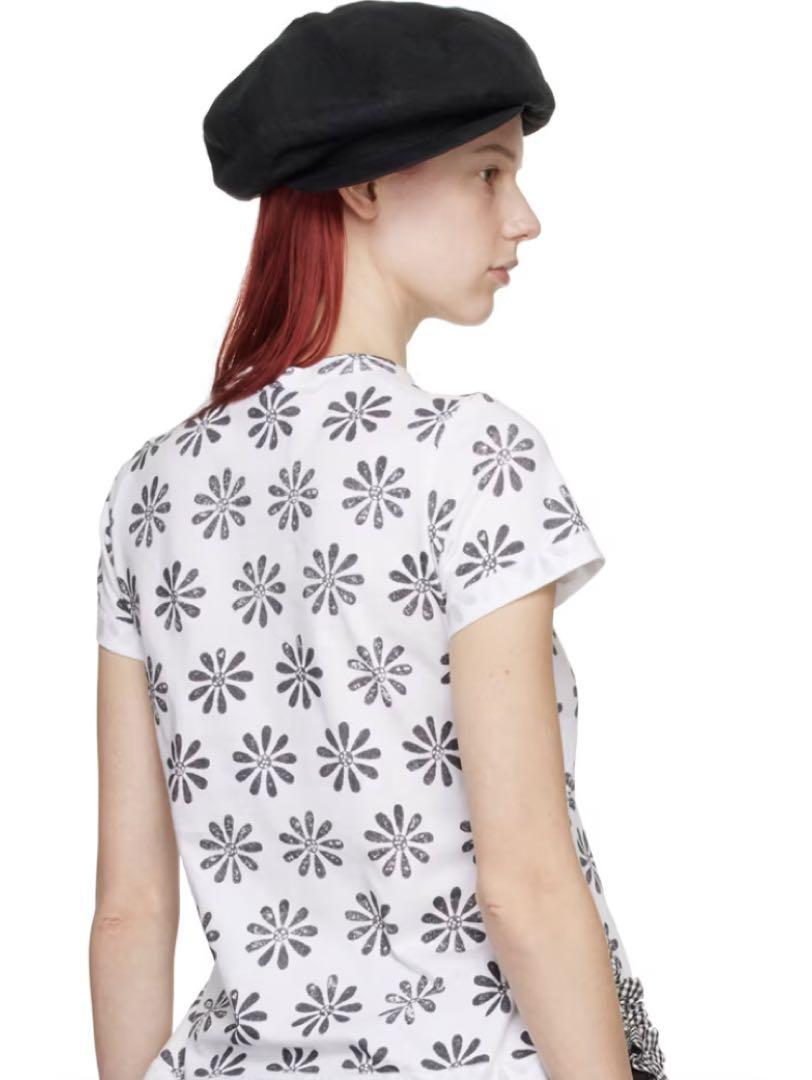 tao comme des garcons フローラル ラッフルディテールＴ