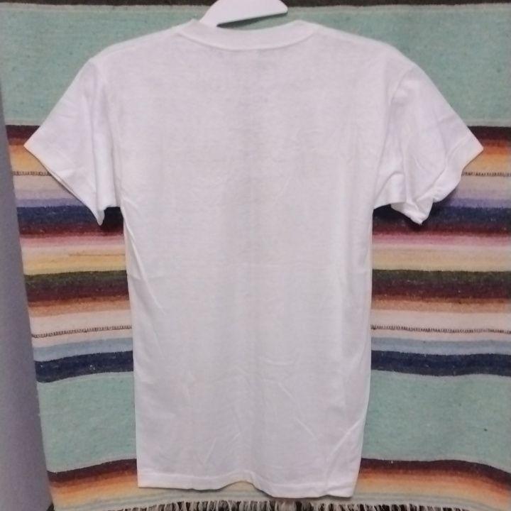 50s　チャンピオンTシャツ　ランタグ　フロッキー+ラバープリント　ヴィンテージ