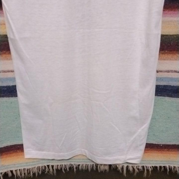 50s　チャンピオンTシャツ　ランタグ　フロッキー+ラバープリント　ヴィンテージ