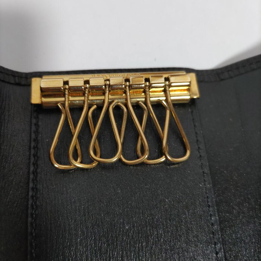 Louis Vuitton ブラック キーケース 6連ゴールド