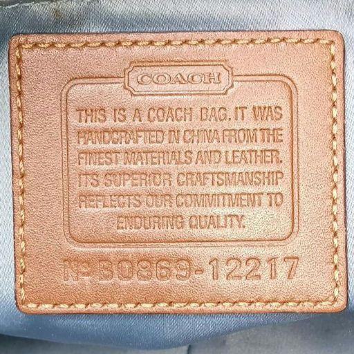 【良品】コーチ COACH ハンドバッグ 肩掛け デニムパッチワーク 希少モデル