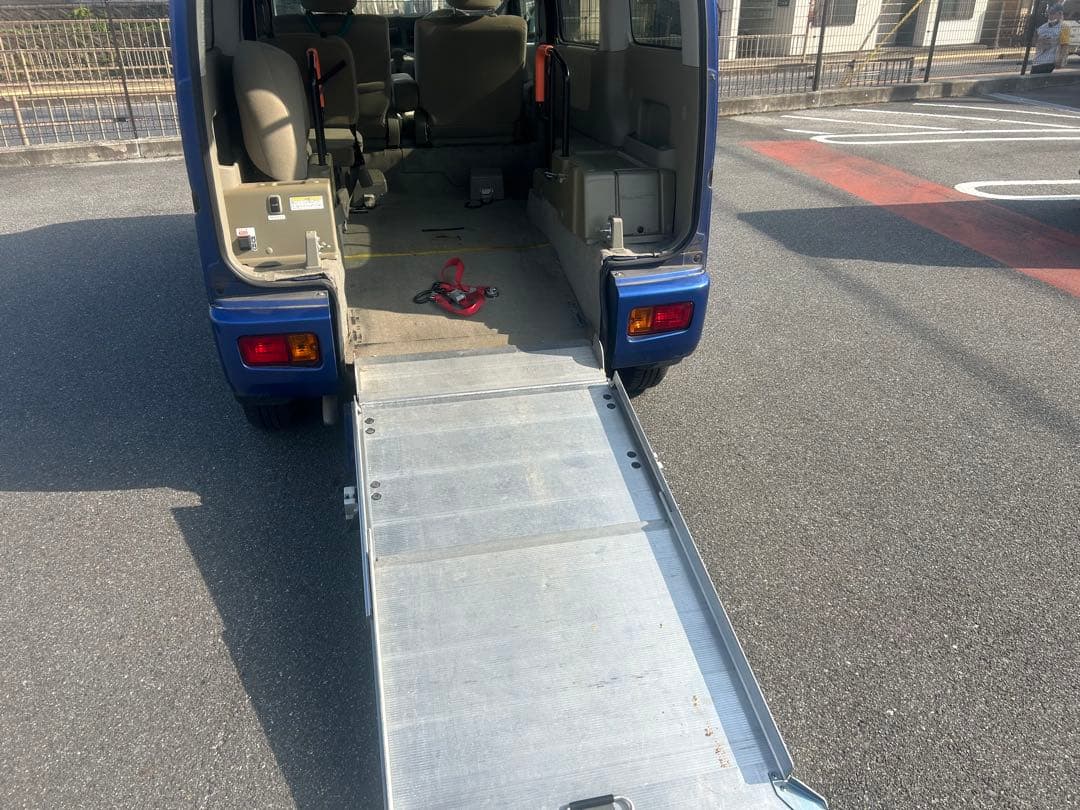 車椅子移動車スローパー スバルディアスワゴン  8ナンバー車 折りたたみ補助席