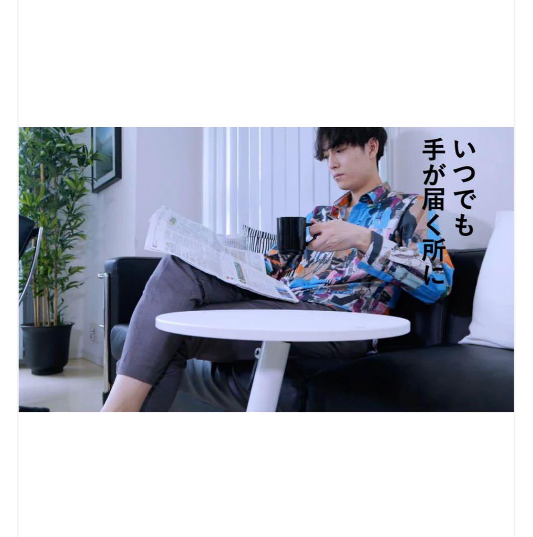 新品商品 送料込み 調整可能 ホワイト サイドテーブル 家具