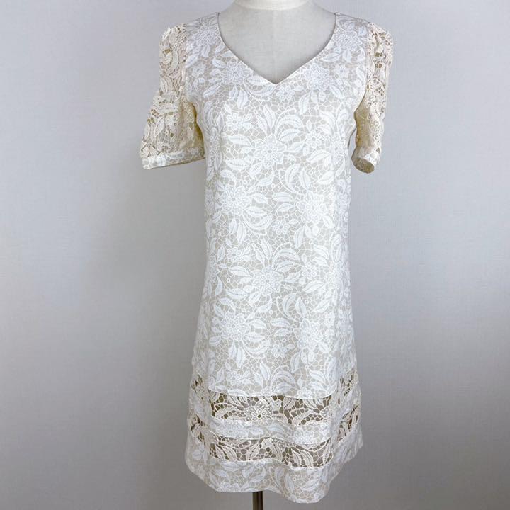 HOTセール 美品♡ JILL STUART ジルスチュアート 白 花柄ワンピース ドレス rN2P5-m51927514282 超特価格安