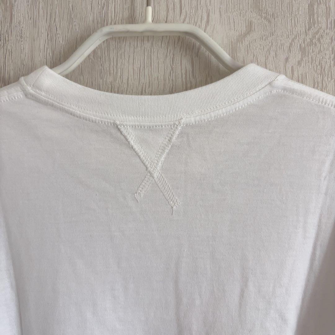 ブラミンクエンブレムTシャツ 未使用】ブラミンク コットンクルーネックエンブレムTシャツ 白