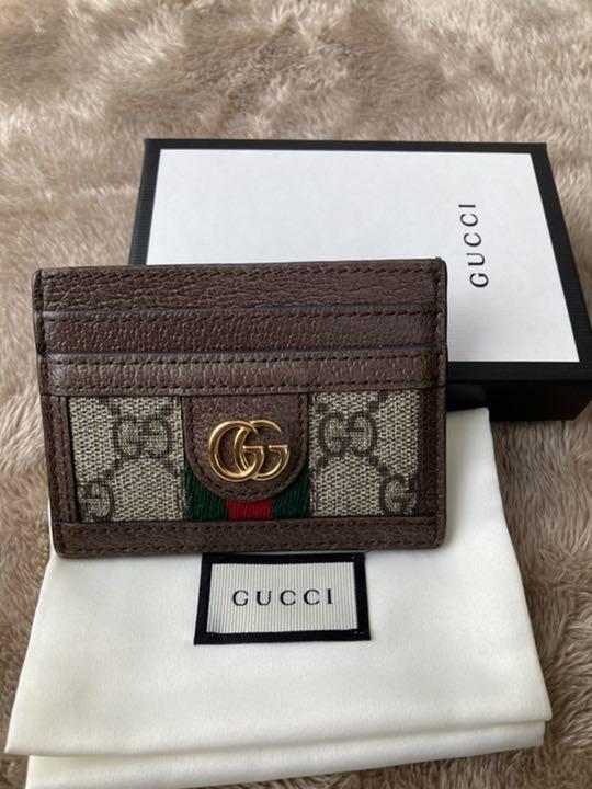 ブラック系全品送料0円【美品・ほぼ未使用】GUCCI シマレザー カード ...