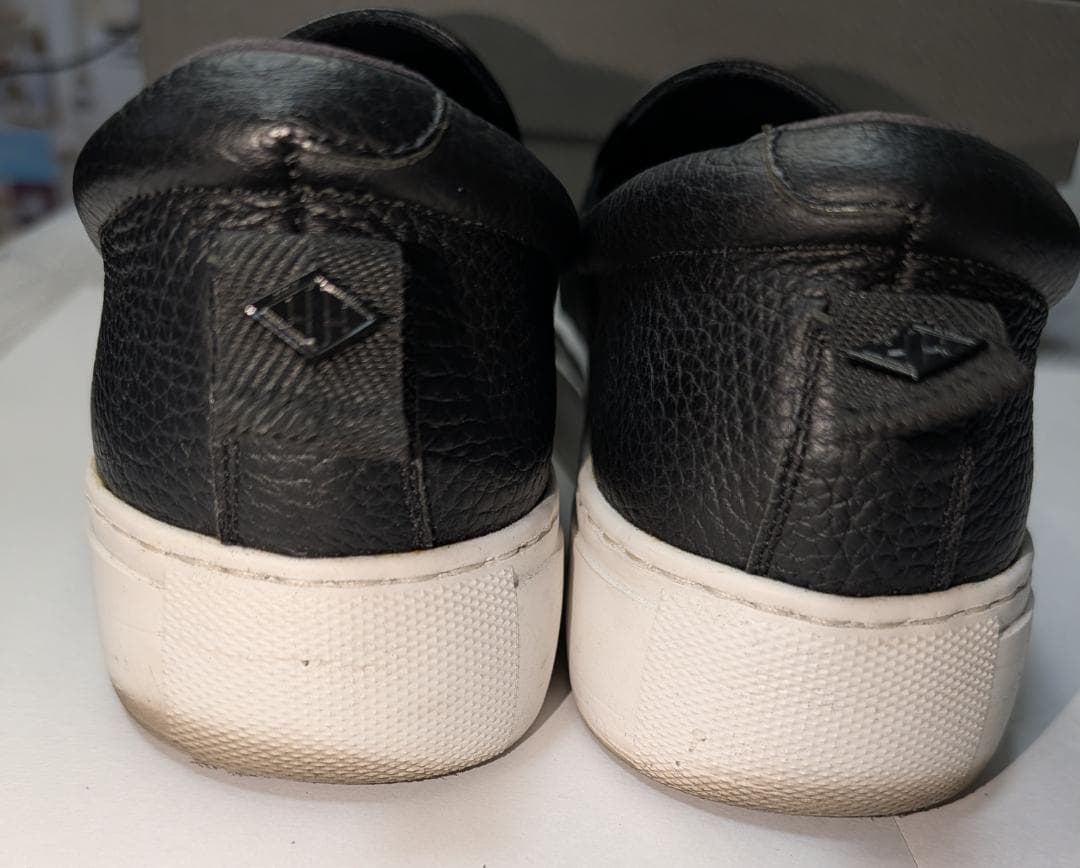 WH×junhashimoto レザースリッポン ダブルエイチ7.5干場