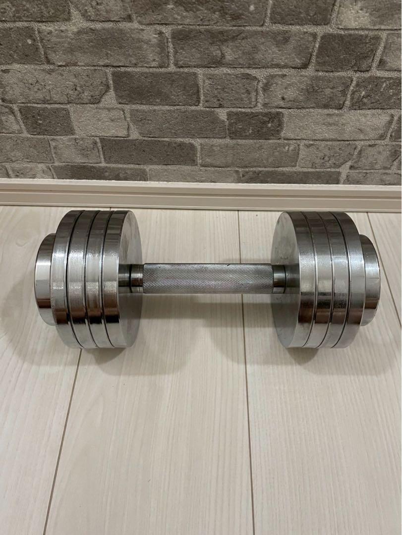 鉄人倶楽部 可変式クローム ダンベル <10kg>×2 楽天市場】【訳有り】【送料無料】クロームダンベル 2個セット