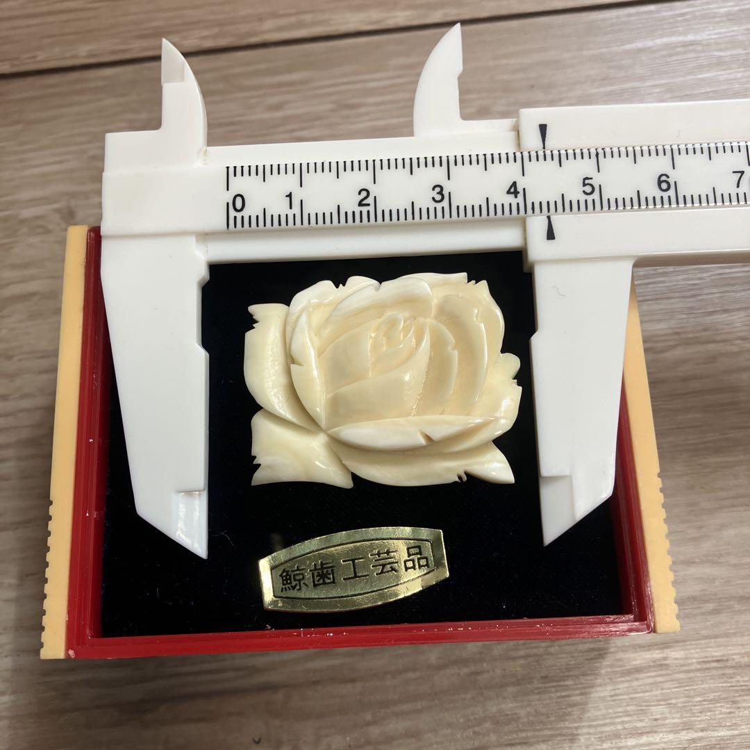 鯨歯　ブローチ　帯どめ　3点セット 鯨歯工芸品 ブローチ3点 - メルカリ