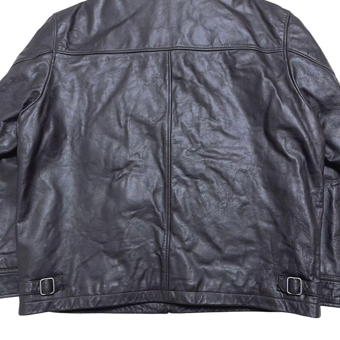 古着 90s〜00s old gap レザージャケット ダークブラウン 焦茶